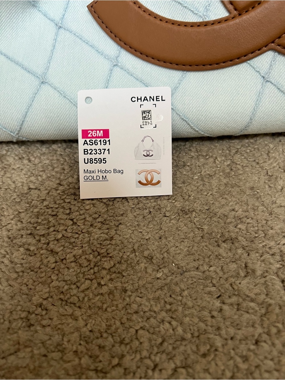 Chanel coco beach denim bag tote 26M - Picture 2 of 5
